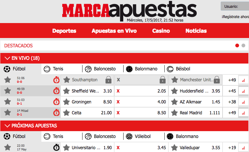 C&oacute;digo cup&oacute;n Marca Apuestas: portal