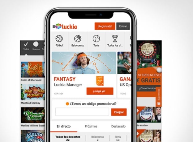 la aplicación de Luckia Luckia App