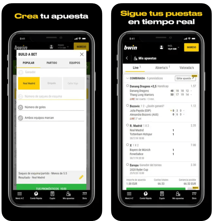 Aplicaci&oacute;n m&oacute;vil &ndash; Bwin es la opci&oacute;n m&aacute;s confiable