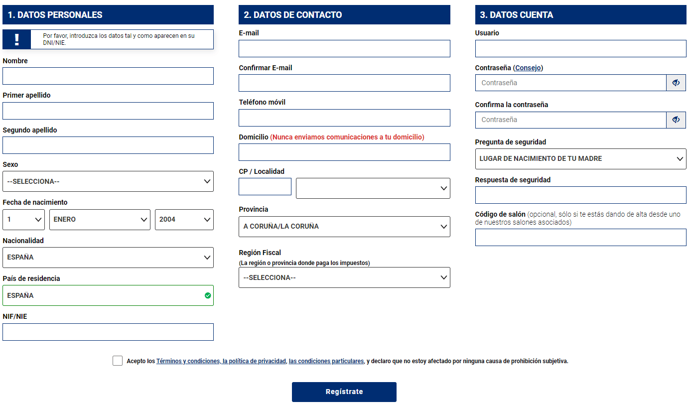 c&oacute;mo registrarse en jokerbet