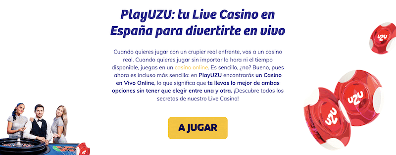 Disfruta del casino en vivo en Playuzu